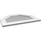 Ekena Millwork Octagonal Top Surface Mount PVC Gable Vent w/ 3-1/2"W x 1"P Standard Frame, 28"W x 20"H GVPOT28X2001SN - alternate 2